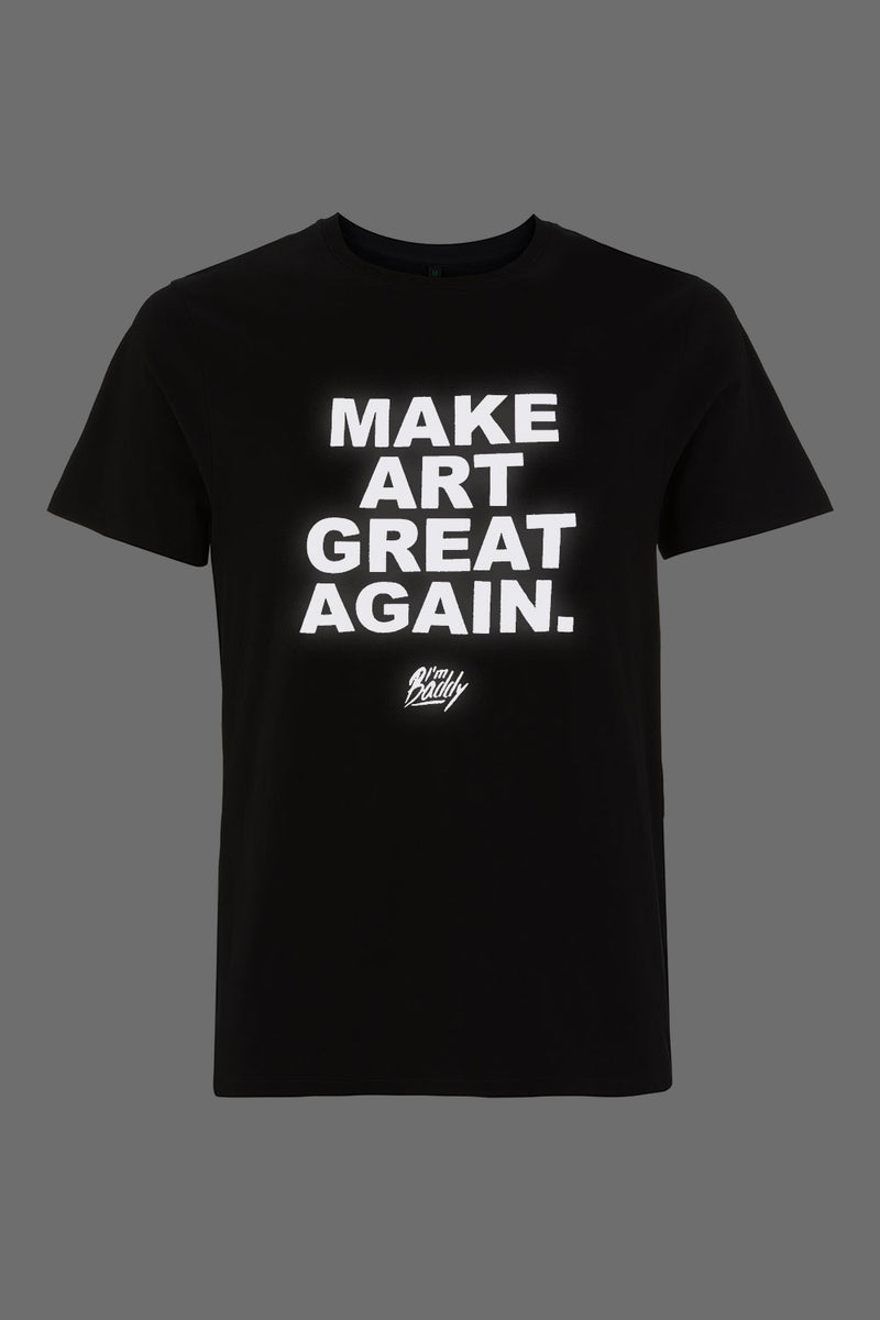 Make Art Great Again black hi-vis t-shirt