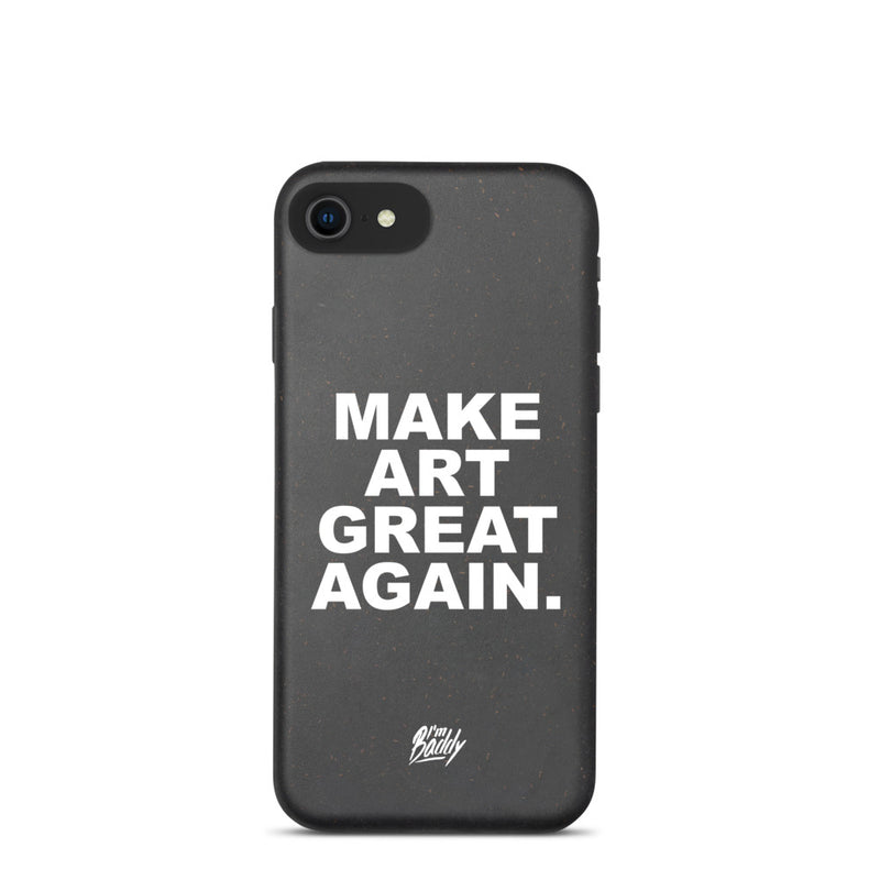 Biodegradable phone case with MAGA slogan
