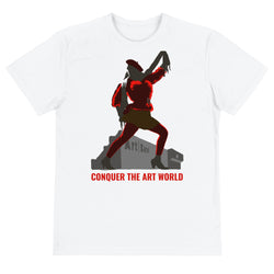 Conquer The Art World Slogan t-shirt