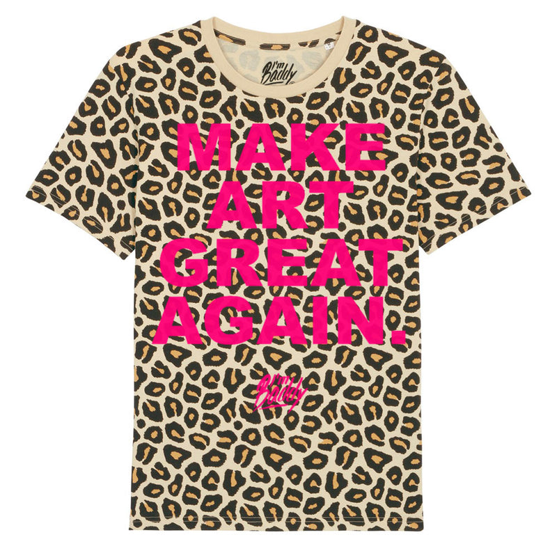 Make Art Great Again leopard t-shirt