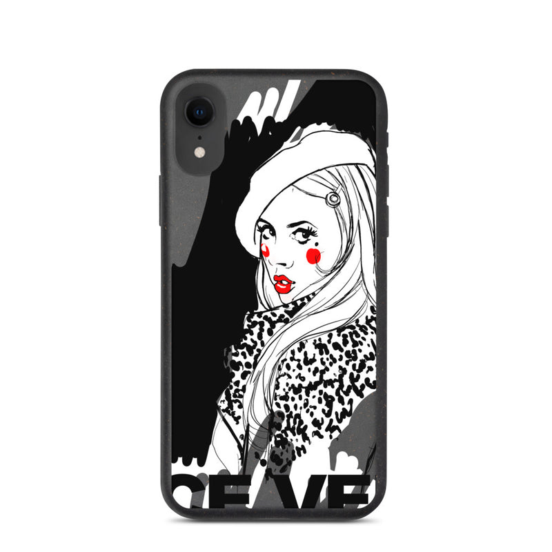 Biodegradable phone case with Vice Versa print