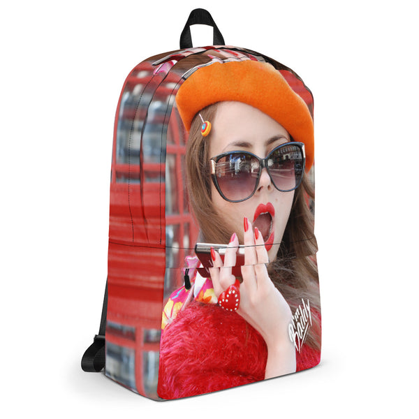 Baddy Was in London Backpack (red)