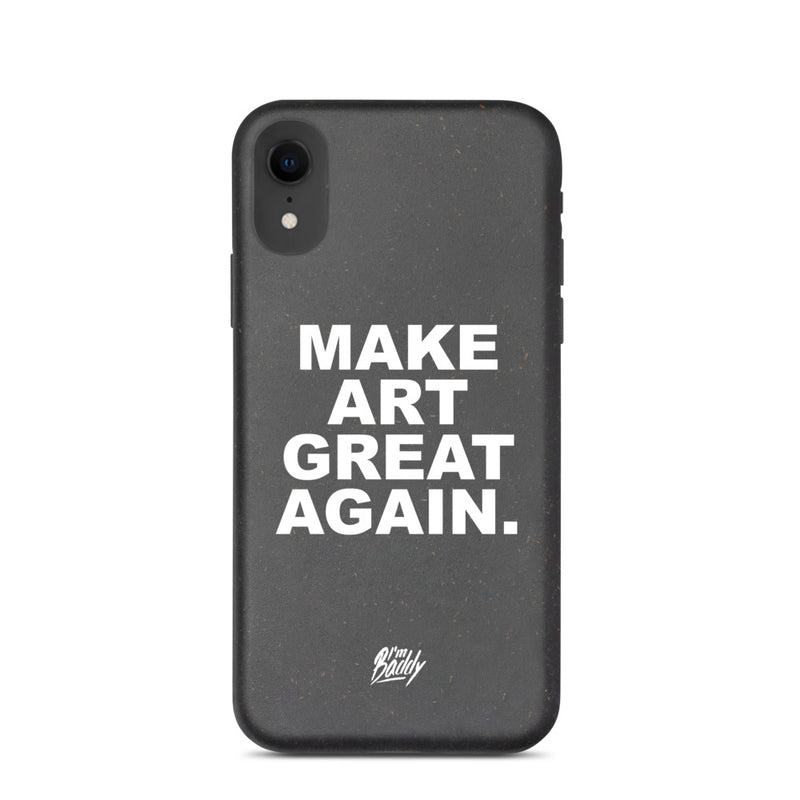 Biodegradable phone case with MAGA slogan